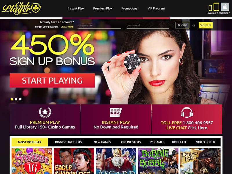 Club Player Online Casino Review
